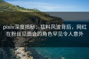 pixiv深度揭秘：猛料风波背后，网红在粉丝见面会的角色罕见令人意外