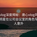 糖心vlog深度揭秘：唐心vlog风波背后，明星在公司会议室的角色罕见令人意外