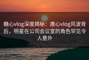糖心vlog深度揭秘：唐心vlog风波背后，明星在公司会议室的角色罕见令人意外