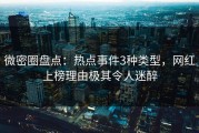 微密圈盘点：热点事件3种类型，网红上榜理由极其令人迷醉