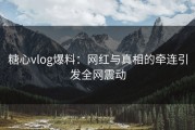 糖心vlog爆料：网红与真相的牵连引发全网震动