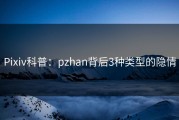 Pixiv科普：pzhan背后3种类型的隐情