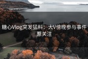 糖心Vlog突发猛料：大V傍晚参与事件惹关注