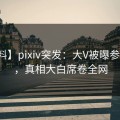 【爆料】pixiv突发：大V被曝参与八卦，真相大白席卷全网