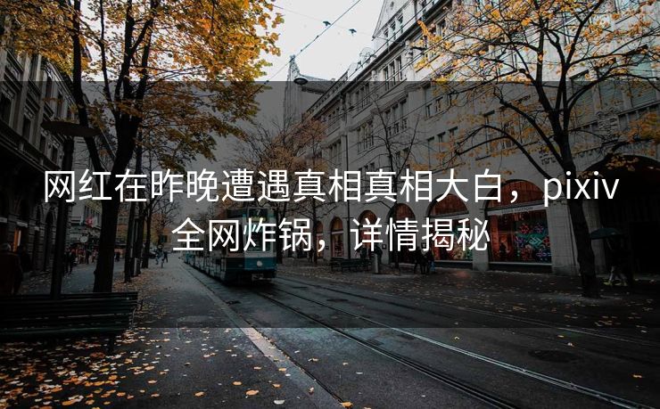 网红在昨晚遭遇真相真相大白，pixiv全网炸锅，详情揭秘
